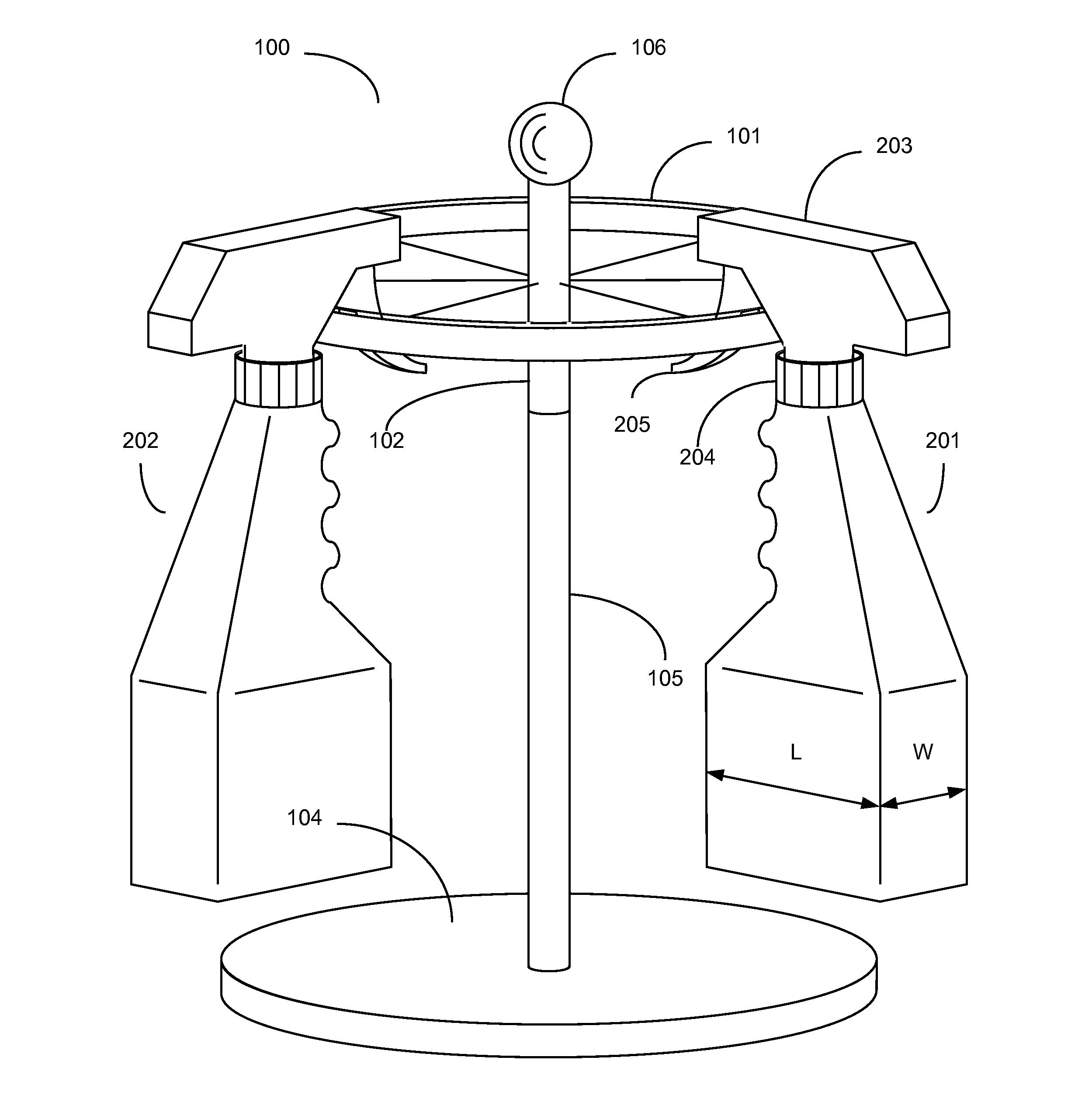 Spray Bottle Rack