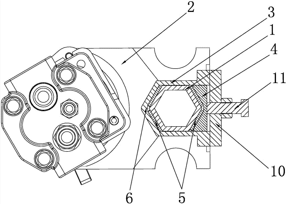 Power head guiding rail structure of drilling machine