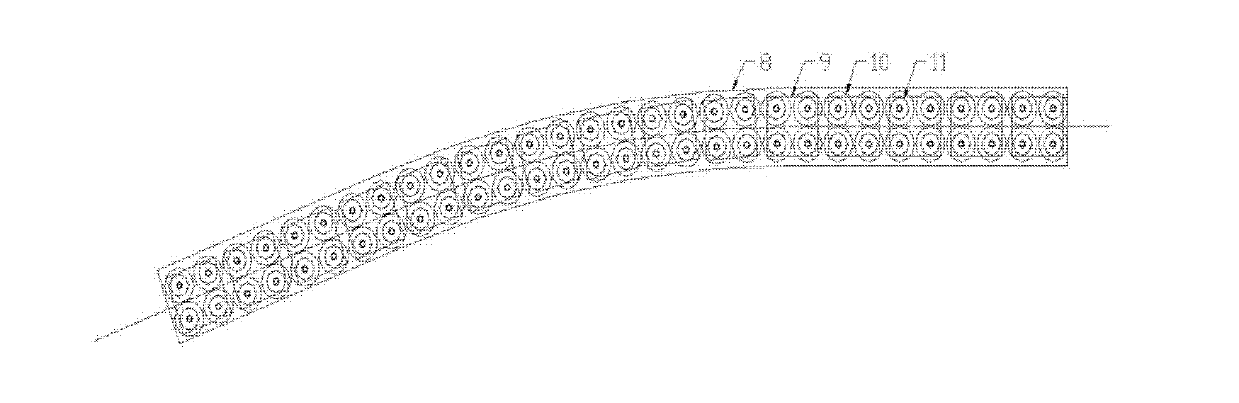 Novel rolling prebending device