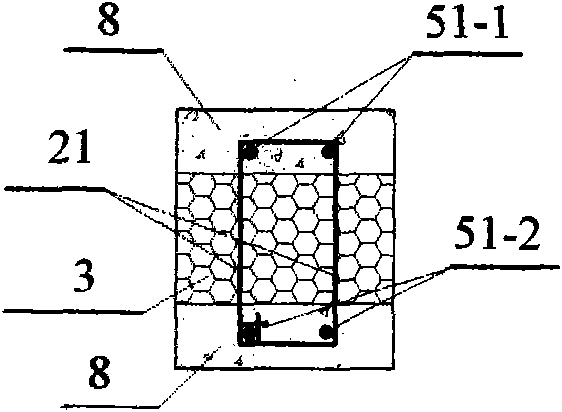 Lightweight composite column, lightweight composite beam and load bearing lightweight composite thermal-insulation wall body