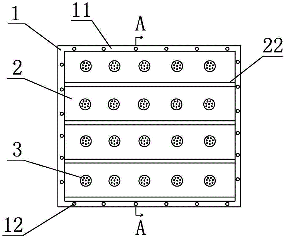 Signal transfer board outside square cabin of equipment