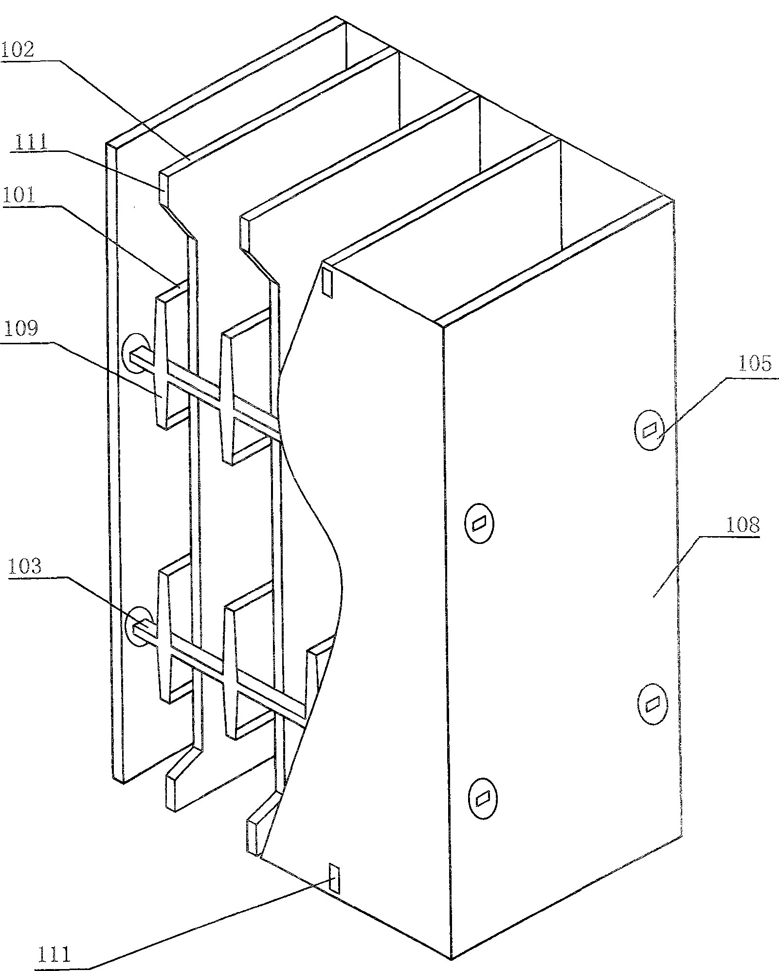 Purifier with metal band-plate structure reactor