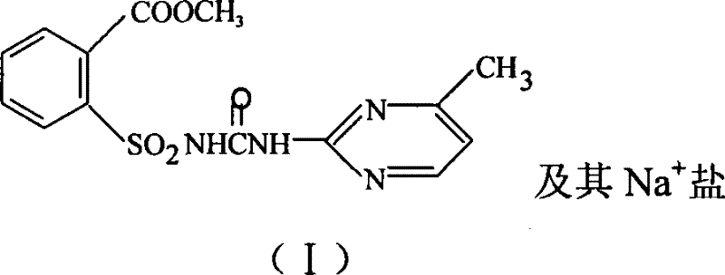 Compounded herbicidal composition of single sulphur ester compounds