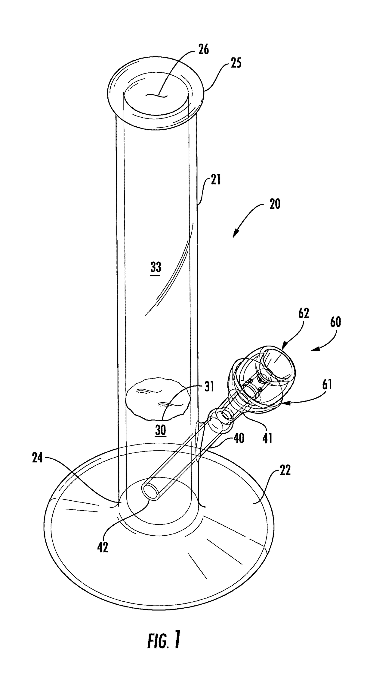 Water pipe bowl assembly