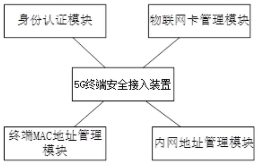 5G terminal security access device, system and equipment