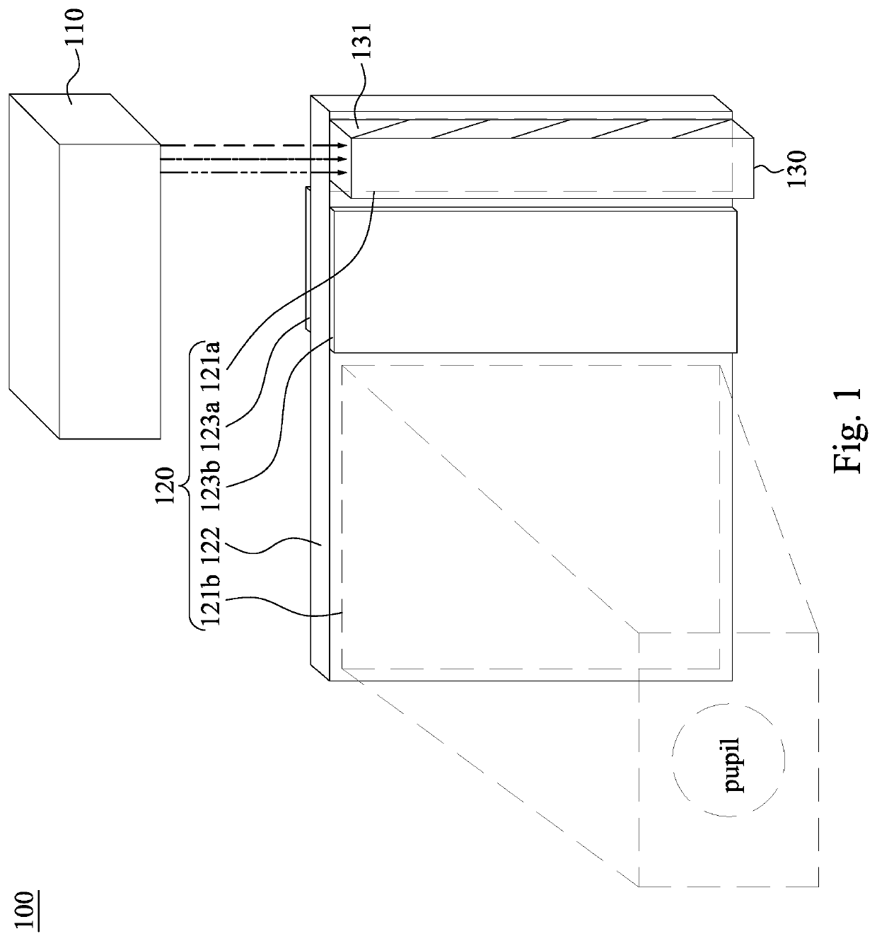 Waveguide device and optical engine