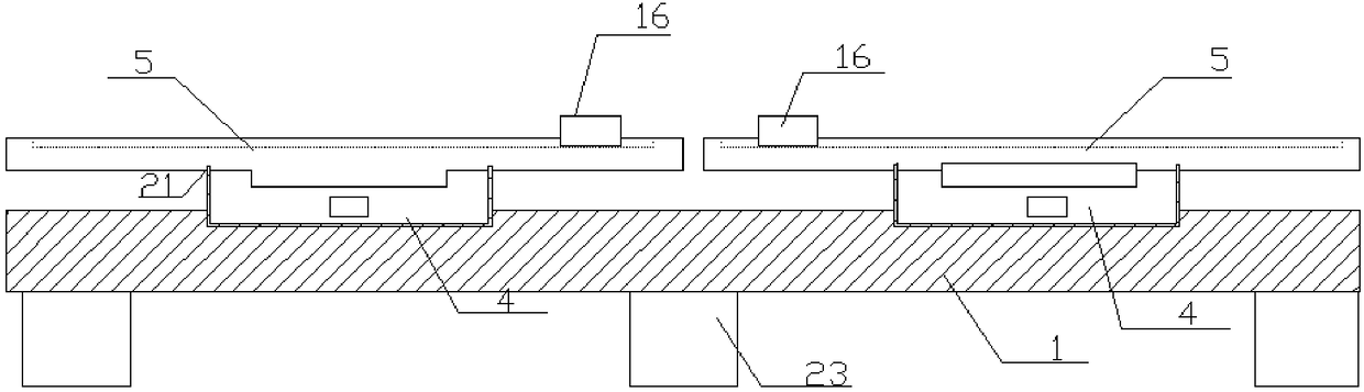 Automatic correcting device for filter resistor frame