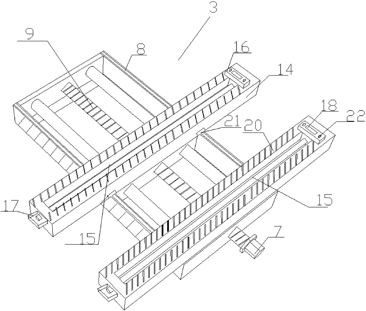 Automatic correcting device for filter resistor frame