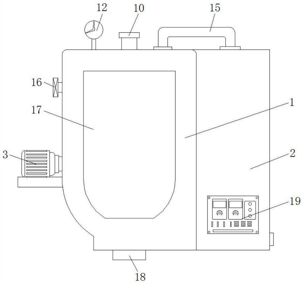 Mixing and sterilizing device in florfenicol powder production process