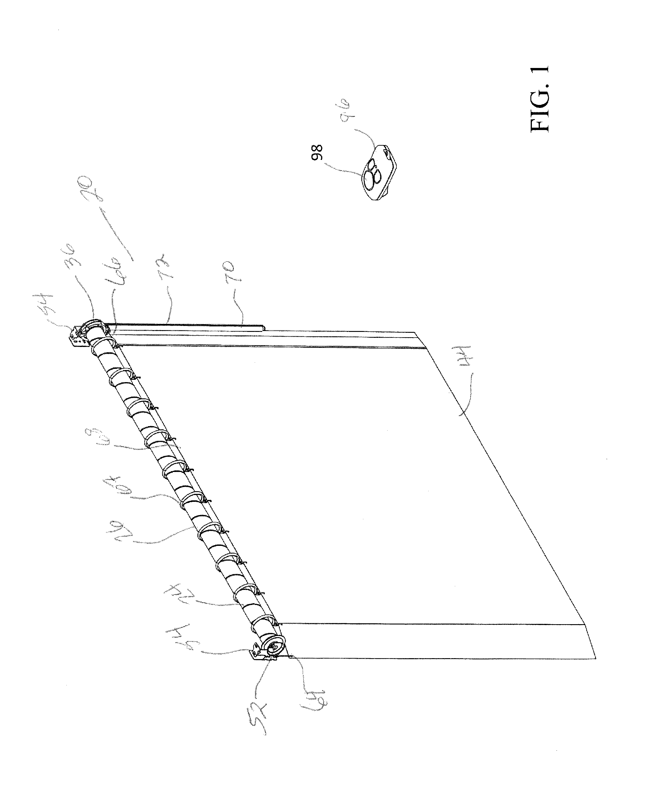 Method and apparatus for linked horizontal drapery panels having varying characteristics to be moved independently by a common drive system