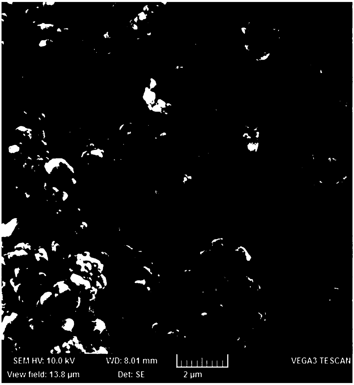 Preparation method of positive electrode material lithium iron phosphate for high-compaction lithium ion battery