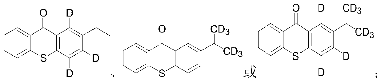 A kind of stable isotope labeling 2-isopropylthioxanthone and its synthesis method