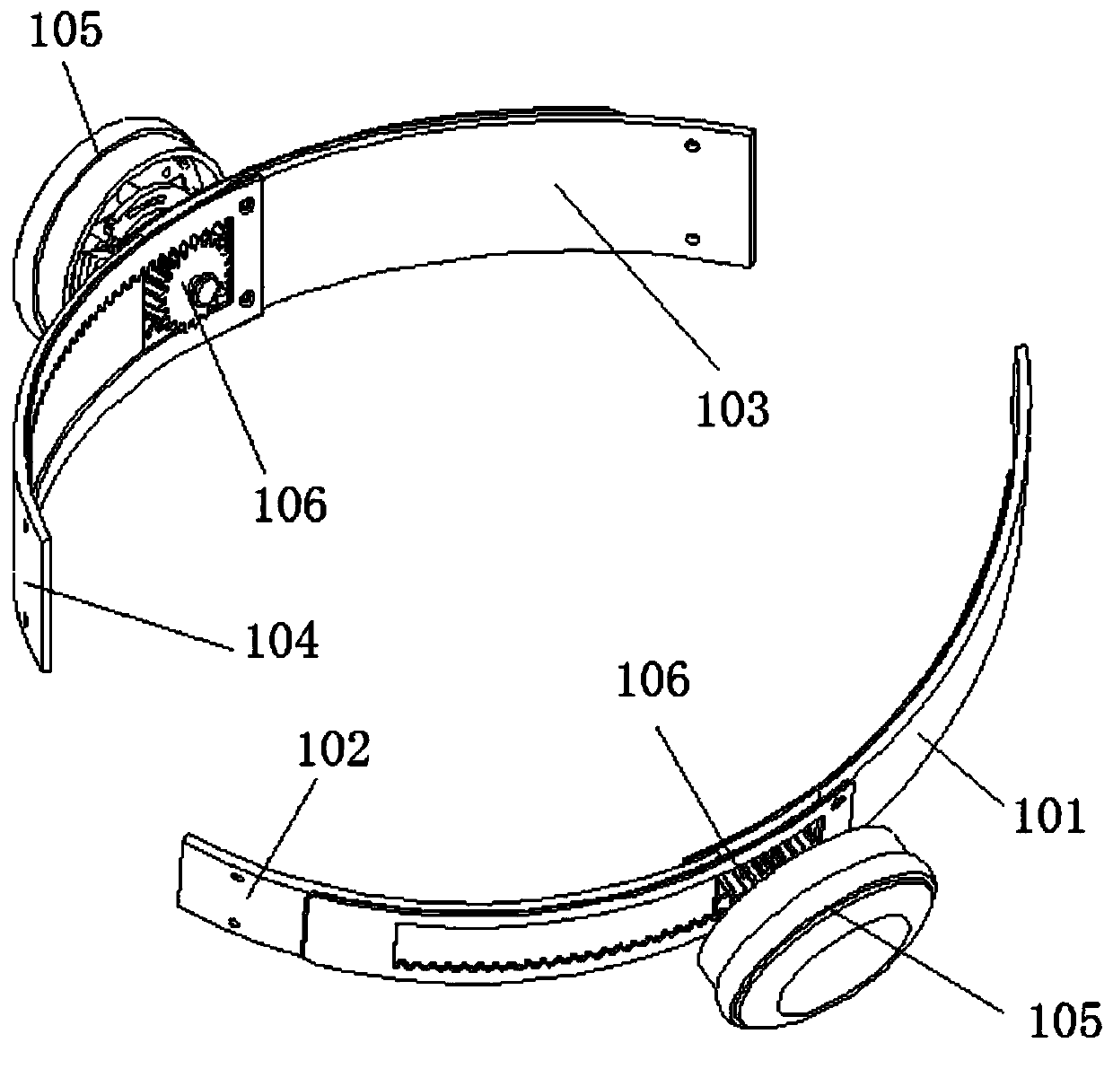 EEG cap head circumference size adjusting mechanism and EEG cap