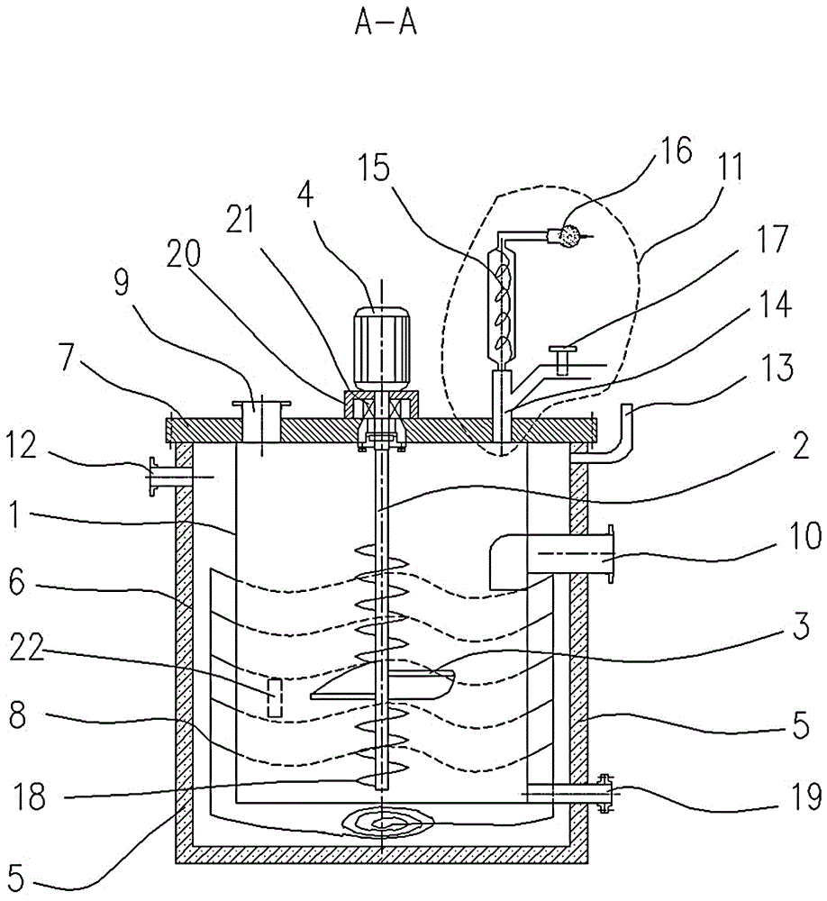 A heat conduction closed continuous scrubbing and leaching equipment