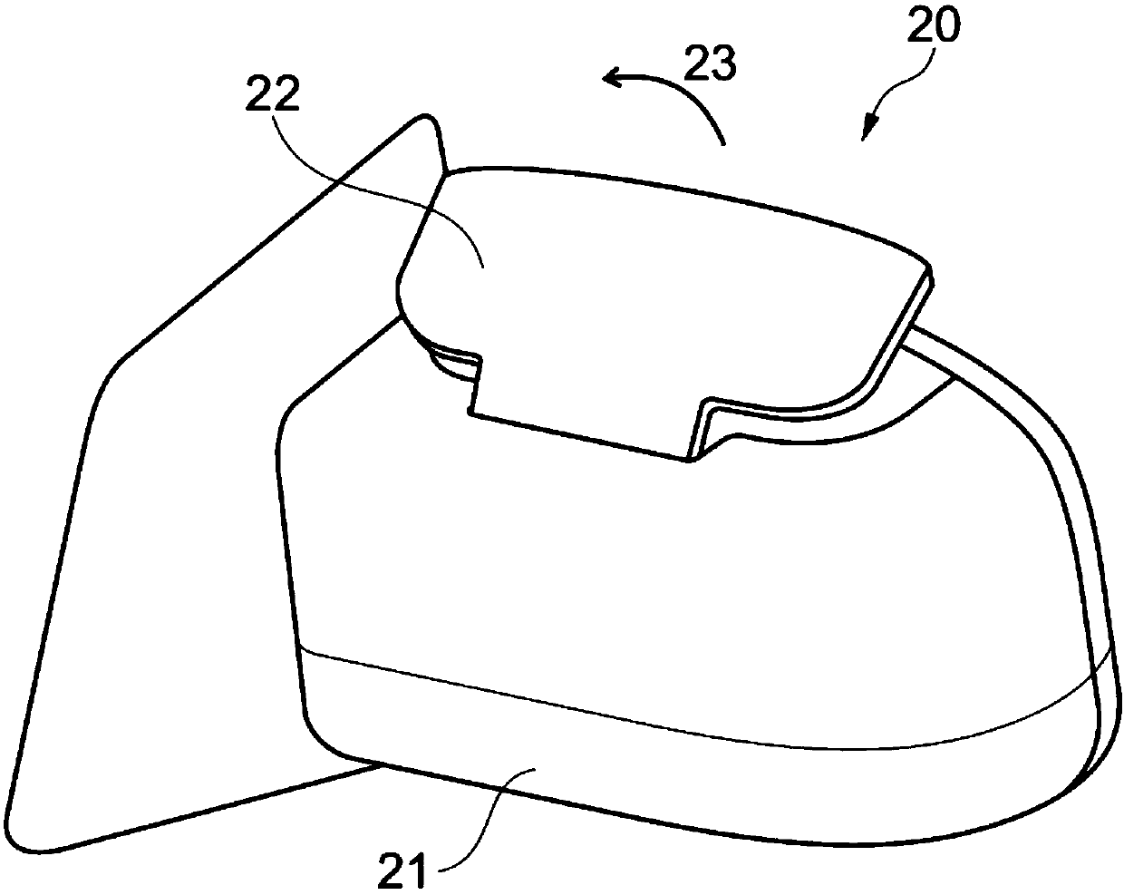 Exterior mirror for motor vehicle, and motor vehicle