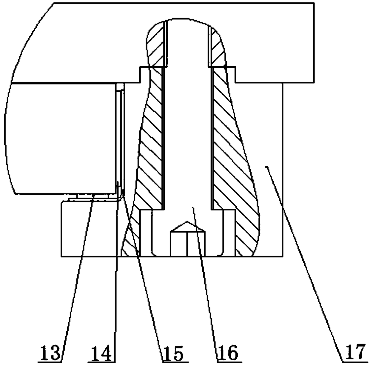 A C-shaped steel damper support for bridges