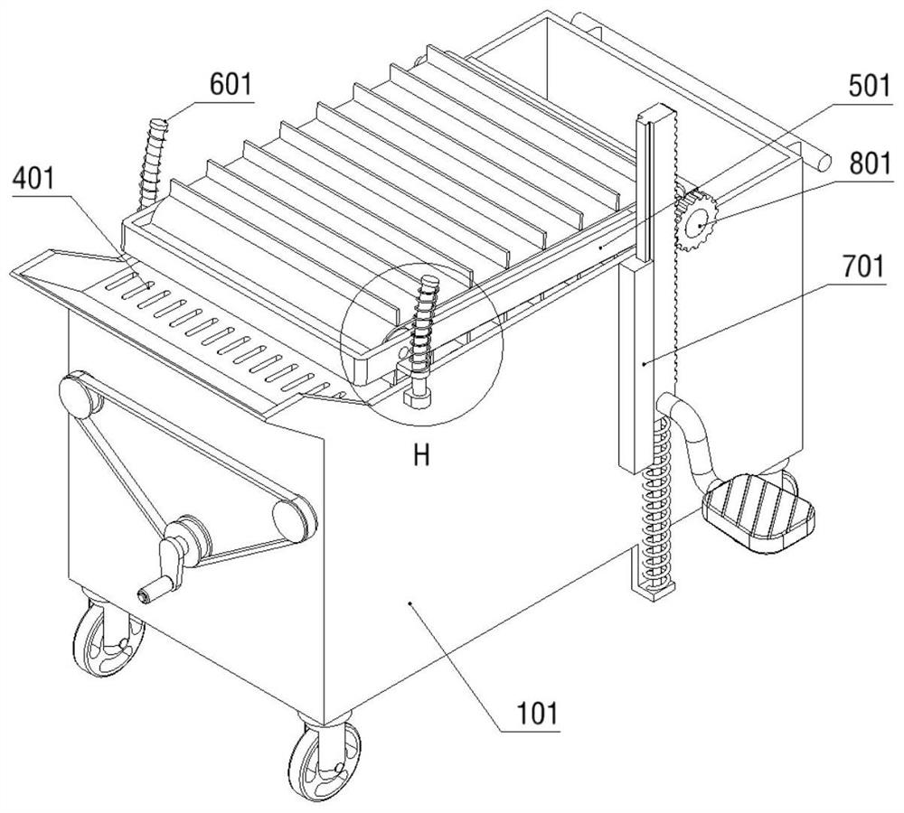 Waste collection nursing device for operating room nursing