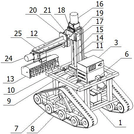 self-propelled tea picker