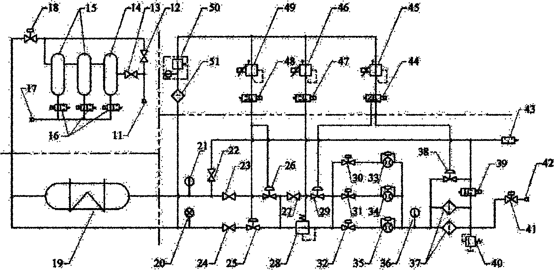 Automation device for use in civil aircraft environment control system function test