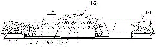 Combustor provided with integral fire cover