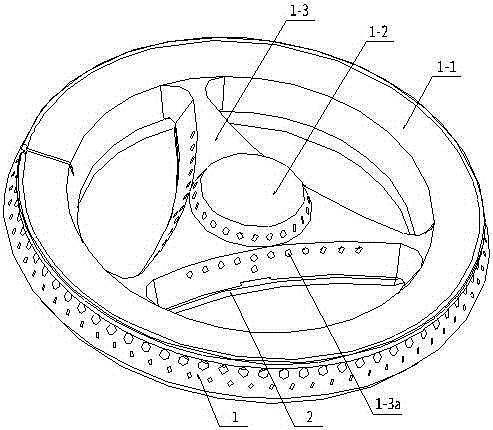 Combustor provided with integral fire cover