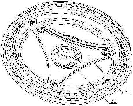 Combustor provided with integral fire cover