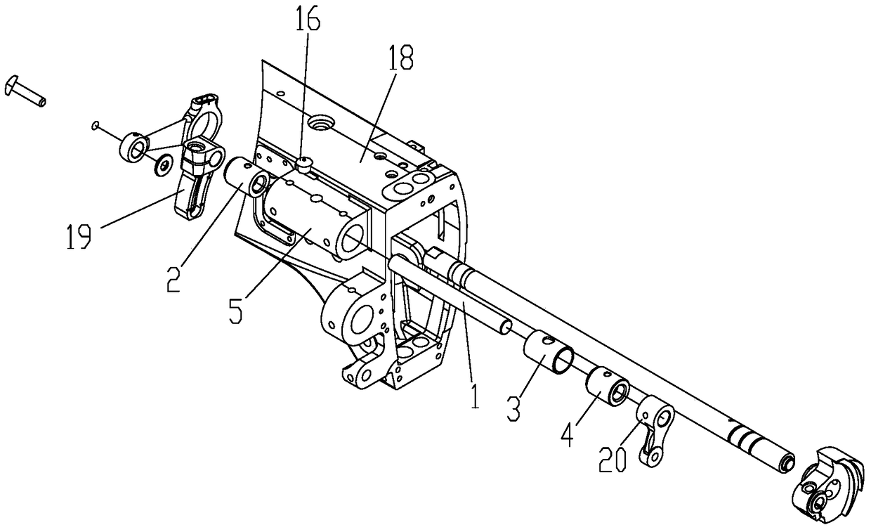 Presser foot lift shaft oil storage and lubrication structure