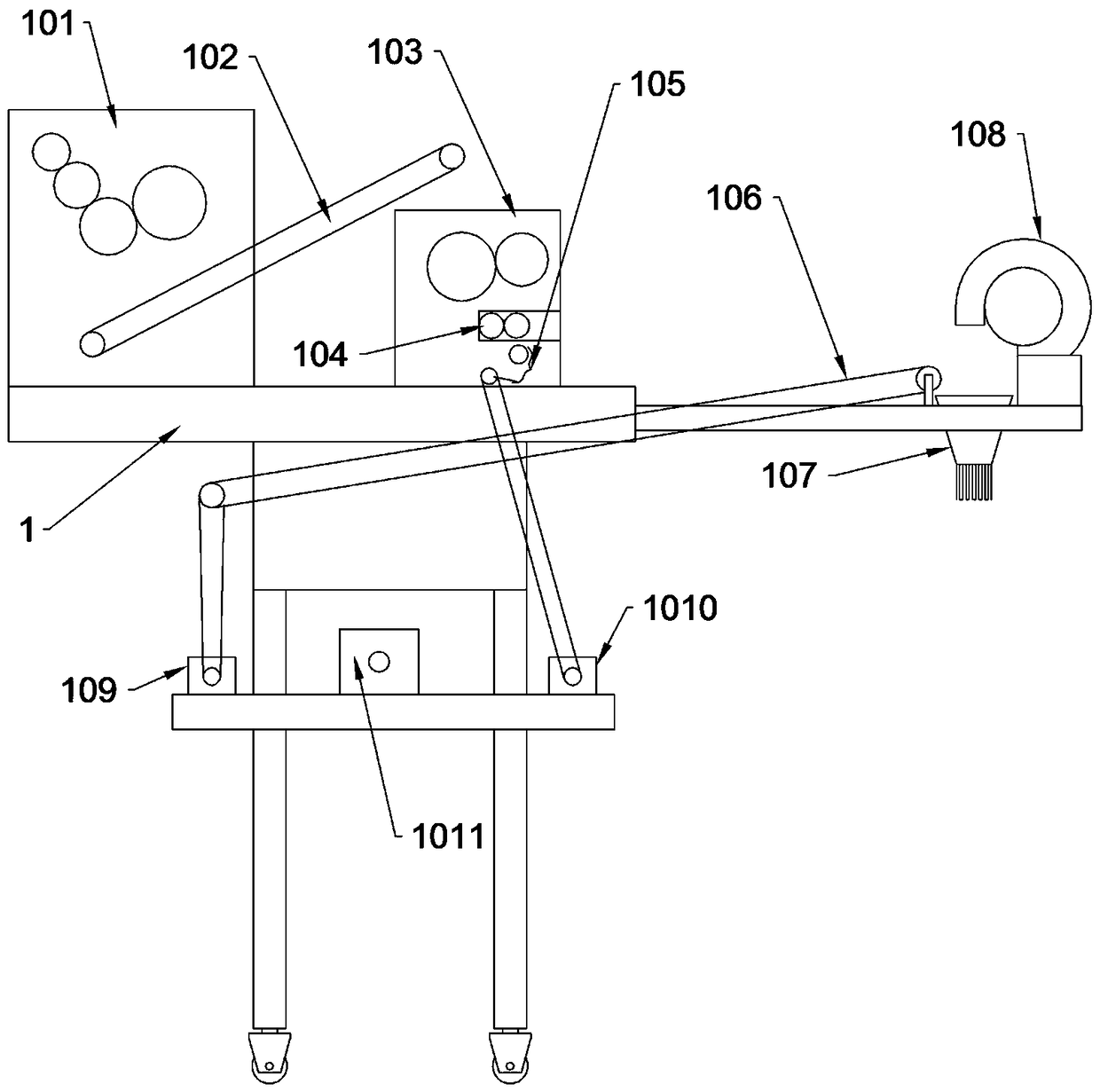 Automatic cooked noodle processing equipment