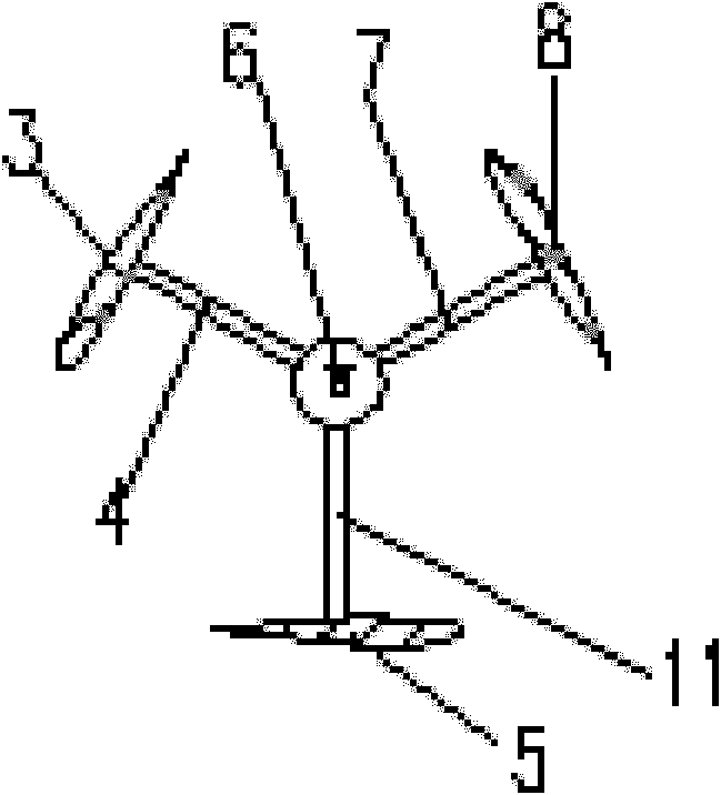 Three-blade propulsion and power generation two-purpose wind surf