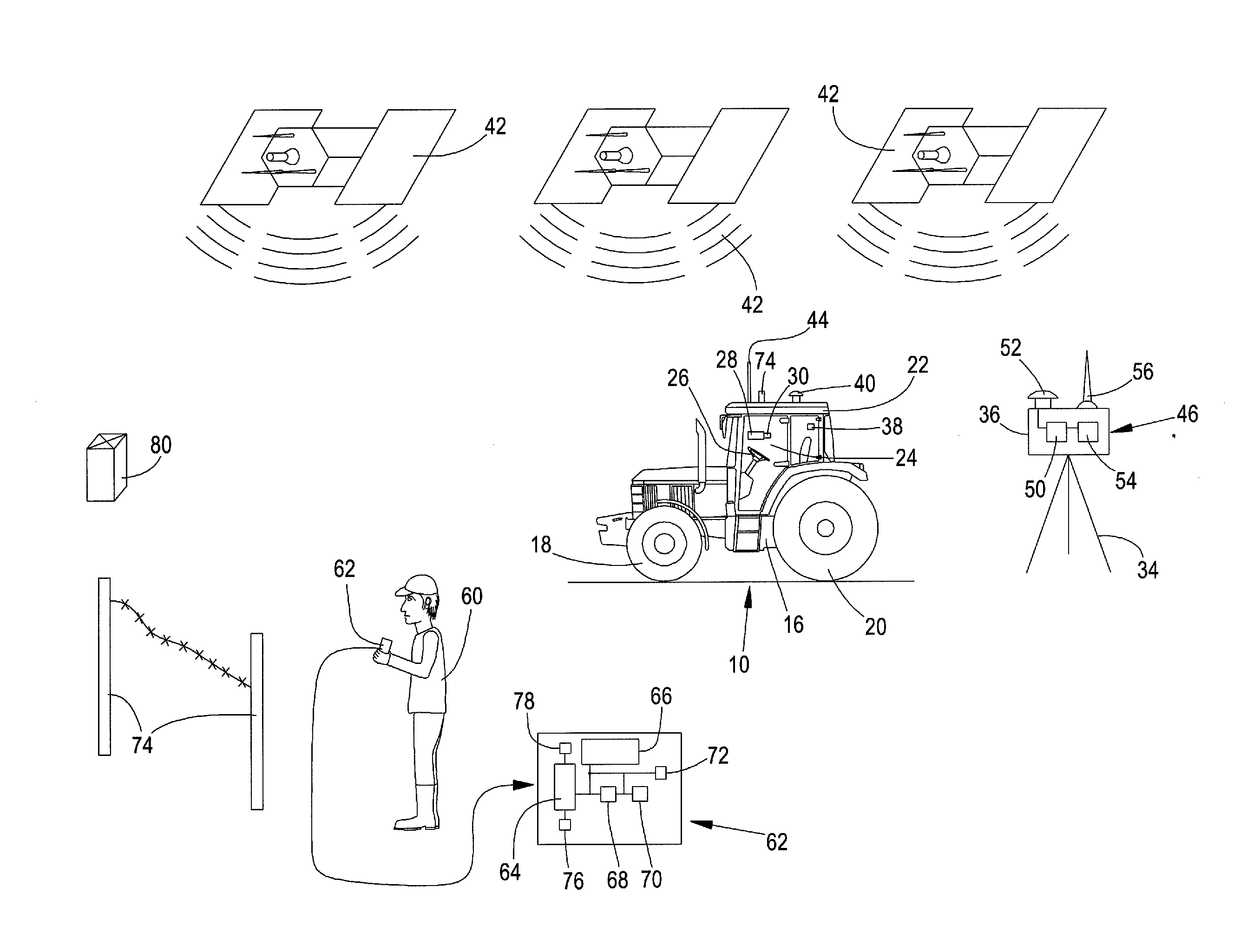 Arrangement and Method for Position Finding Using a Handset