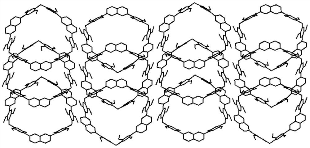 Fluorescent naphthalene calix[3]arene non-porous self-adaptive crystal, and preparation method and application thereof