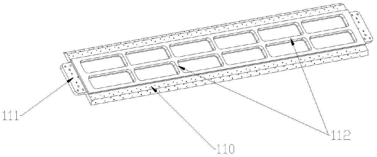 A beam mold component positioning bracket and assembly process for co-curing molding of multi-beam box sections of composite materials