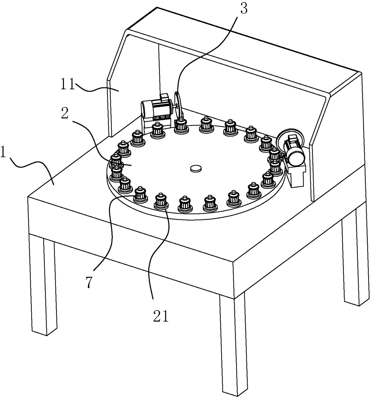 Commutator polishing device