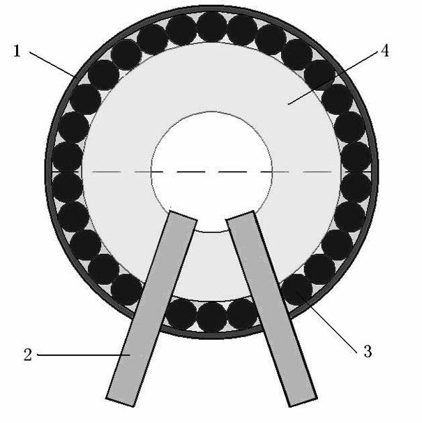 Firework with integral module explosive filling structure in open mode and preparation method thereof