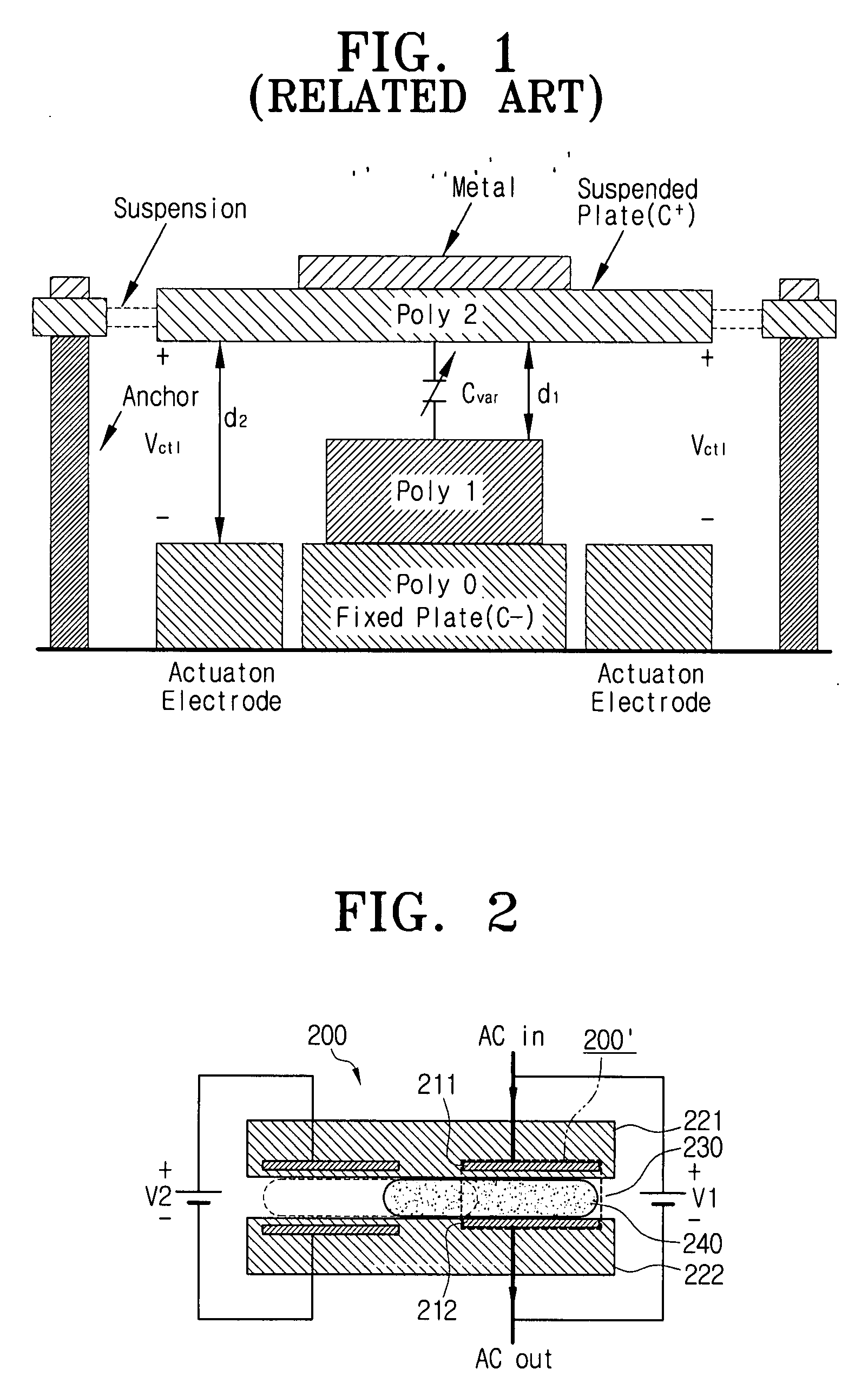 Tunable capacitor using electrowetting phenomenon