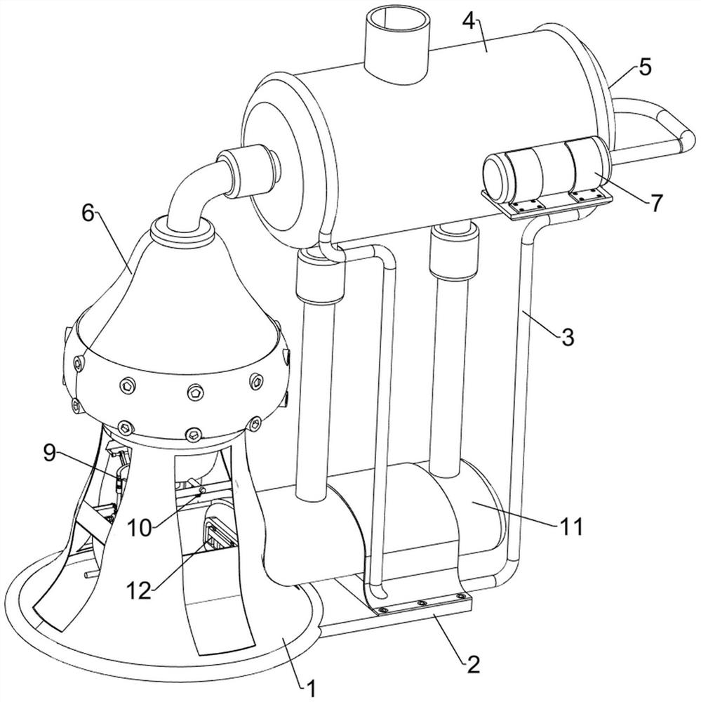 Industrial equipment waste gas circulating treatment equipment