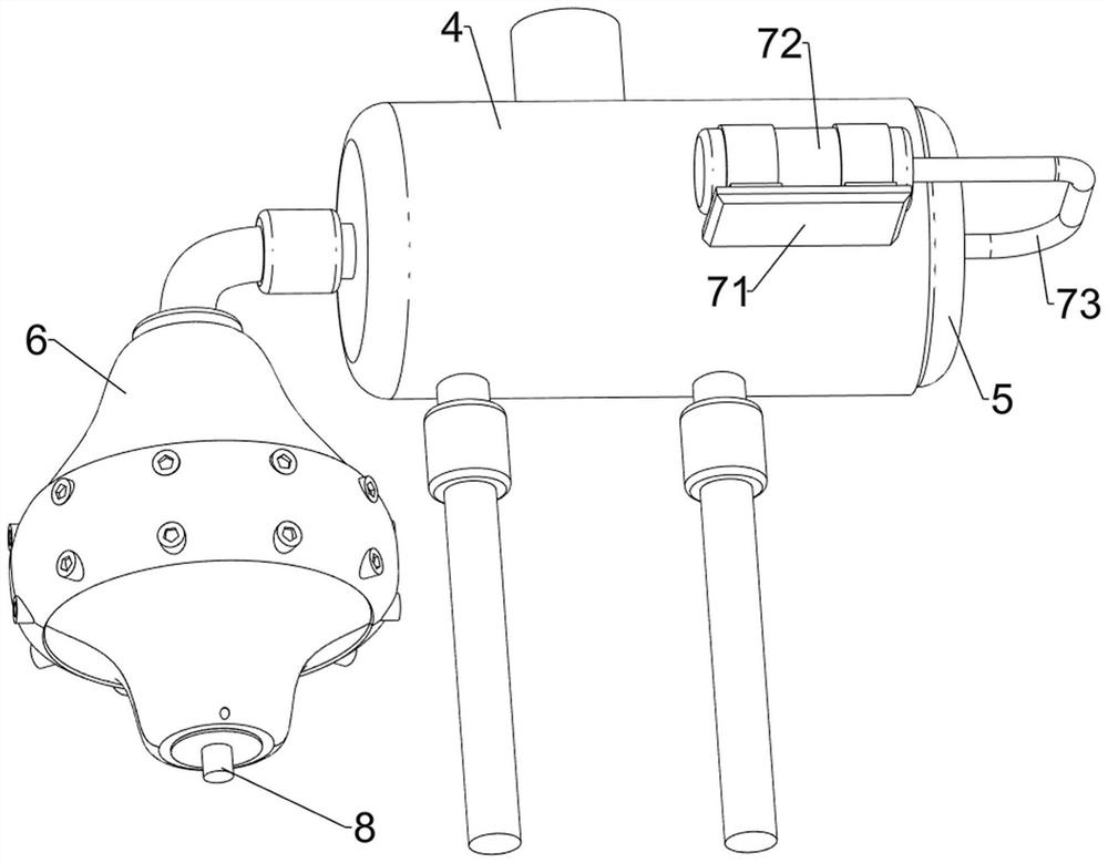 Industrial equipment waste gas circulating treatment equipment