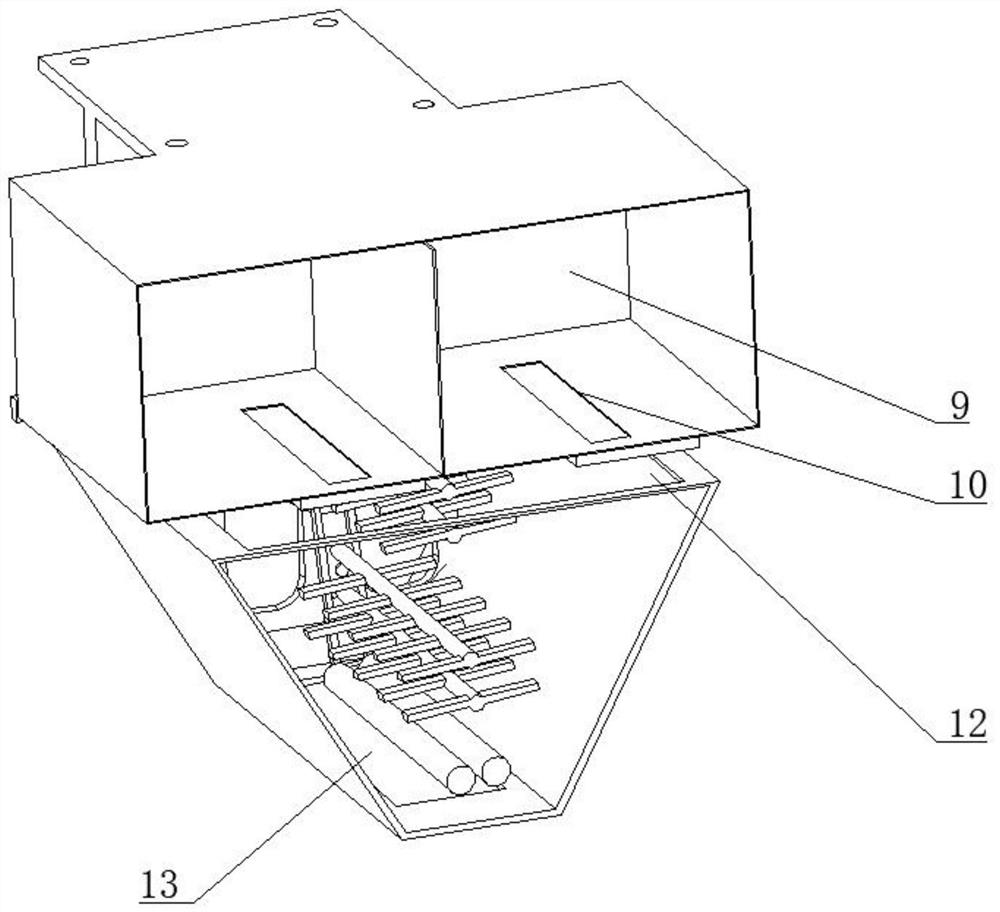 Fertilizing device combining humus fertilizer and commercial chemical fertilizer