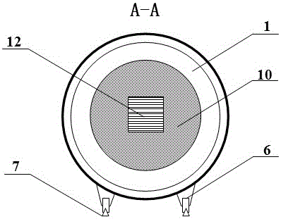 Method for detecting heat dissipation performance of metal heat dissipation device and testing device thereof