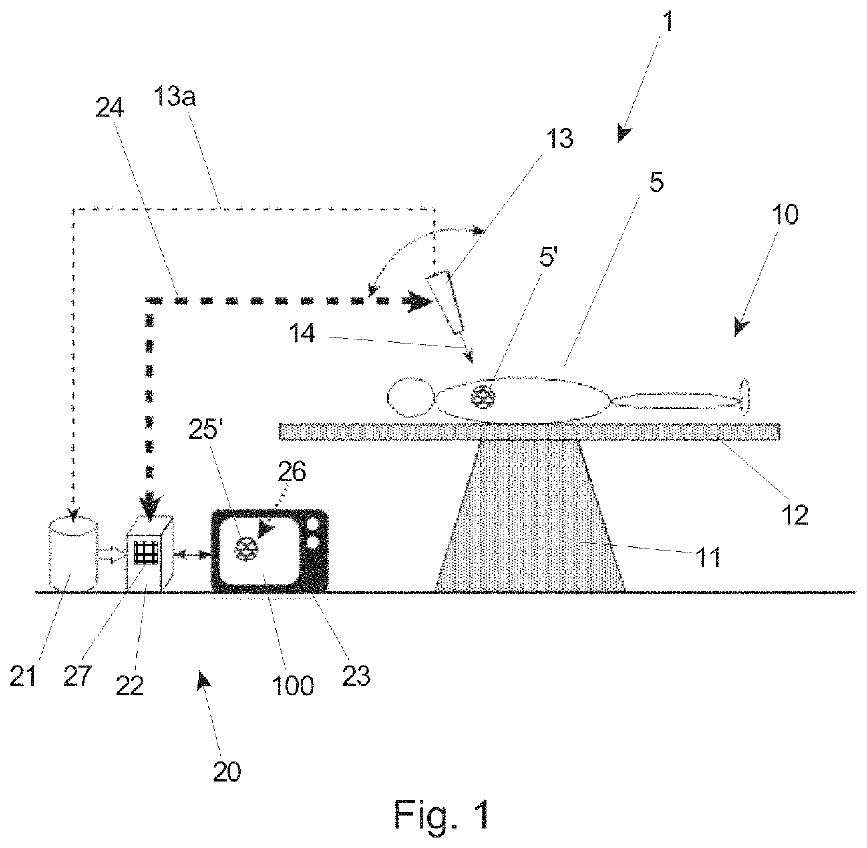 Method and apparatus for reconstructing a three-dimensional representation of a target volume inside an animal or human body