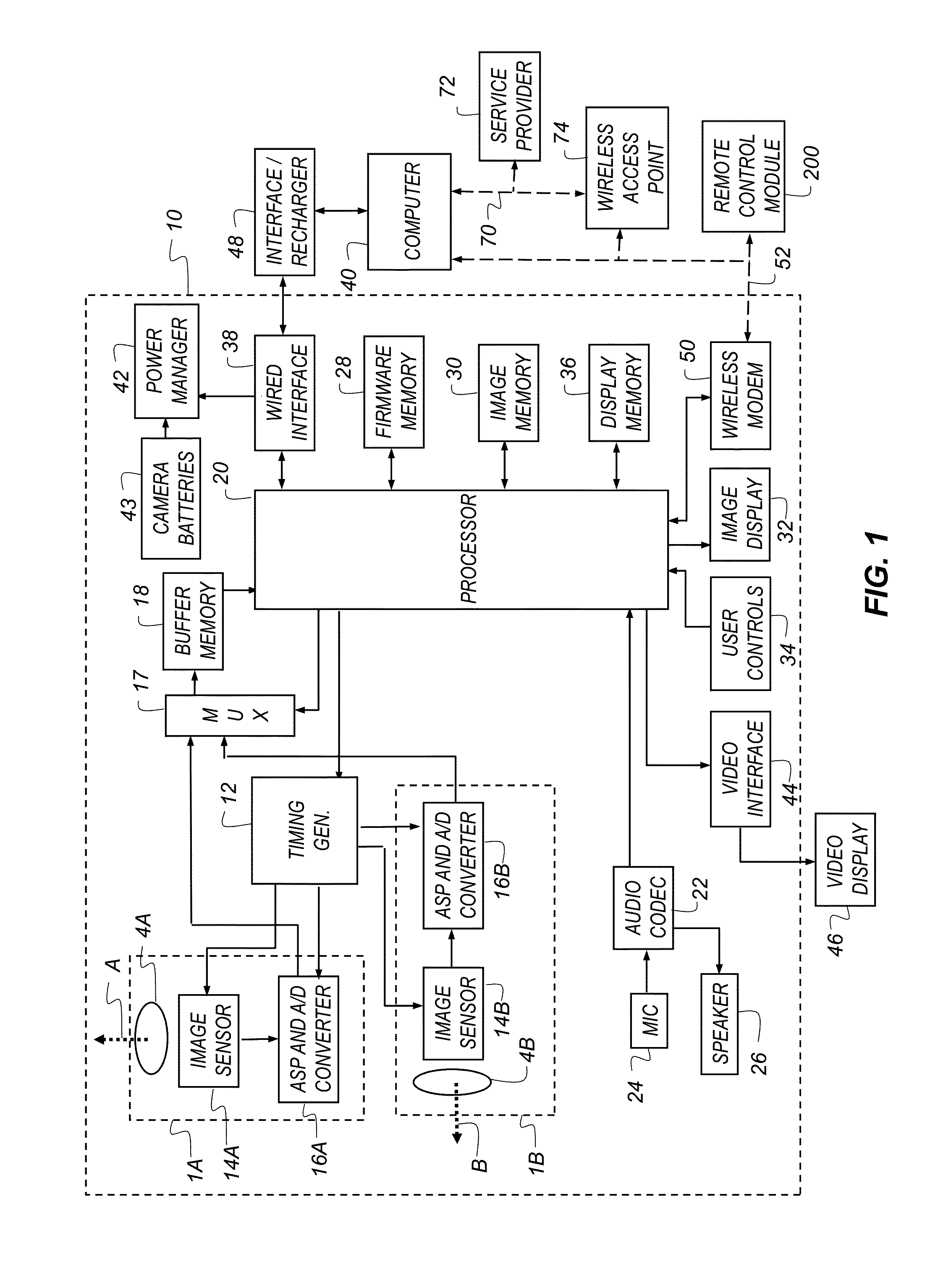 Digital camera having low power capture mode