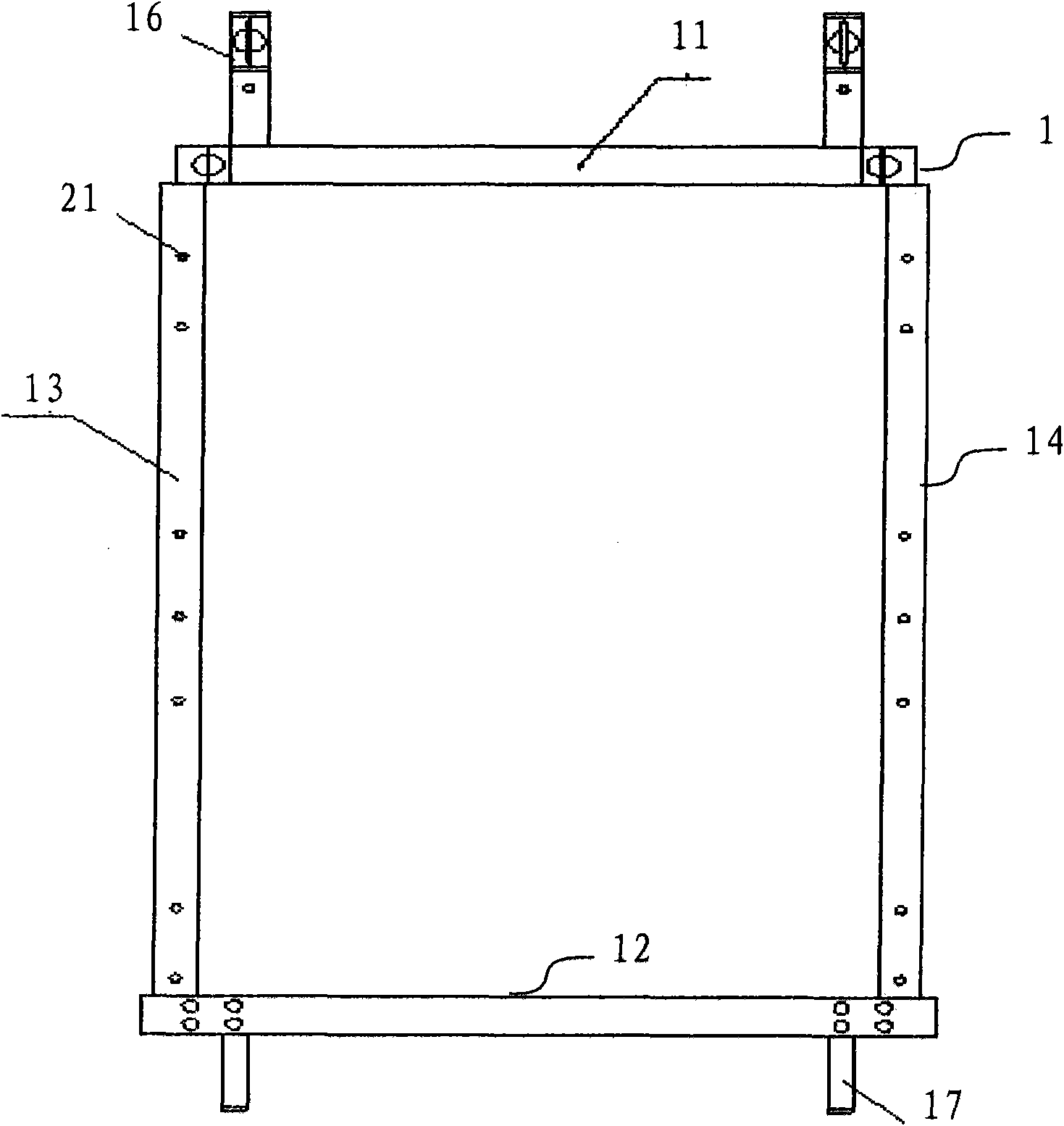 Electroplating hanging tool and manufacturing method thereof