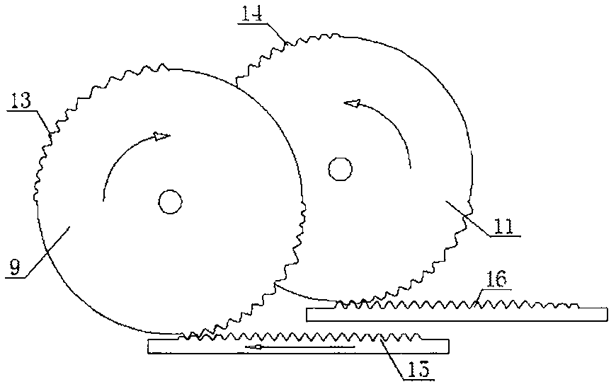 Push-rod double-oscillating-tooth efficient lubricating transmission parallel double-cylinder internal combustion engine