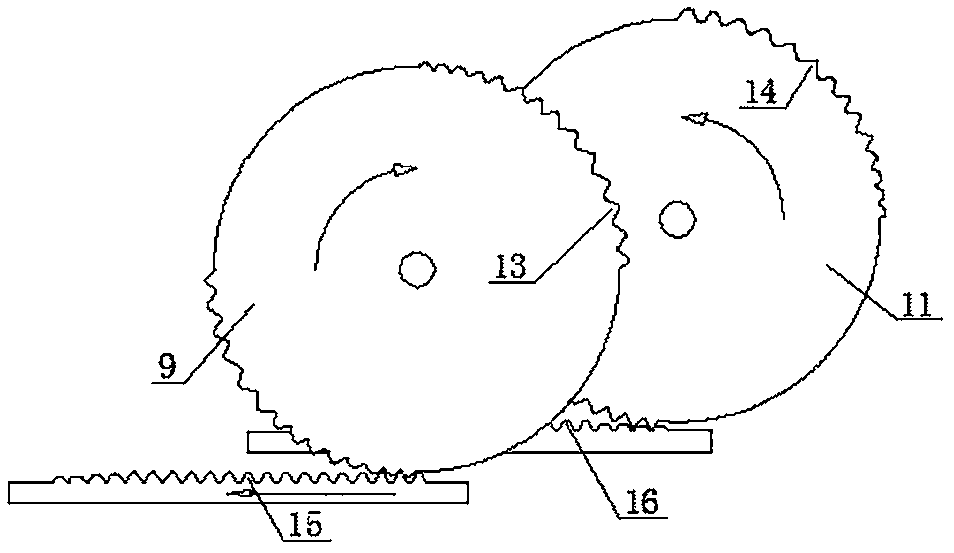 Push-rod double-oscillating-tooth efficient lubricating transmission parallel double-cylinder internal combustion engine