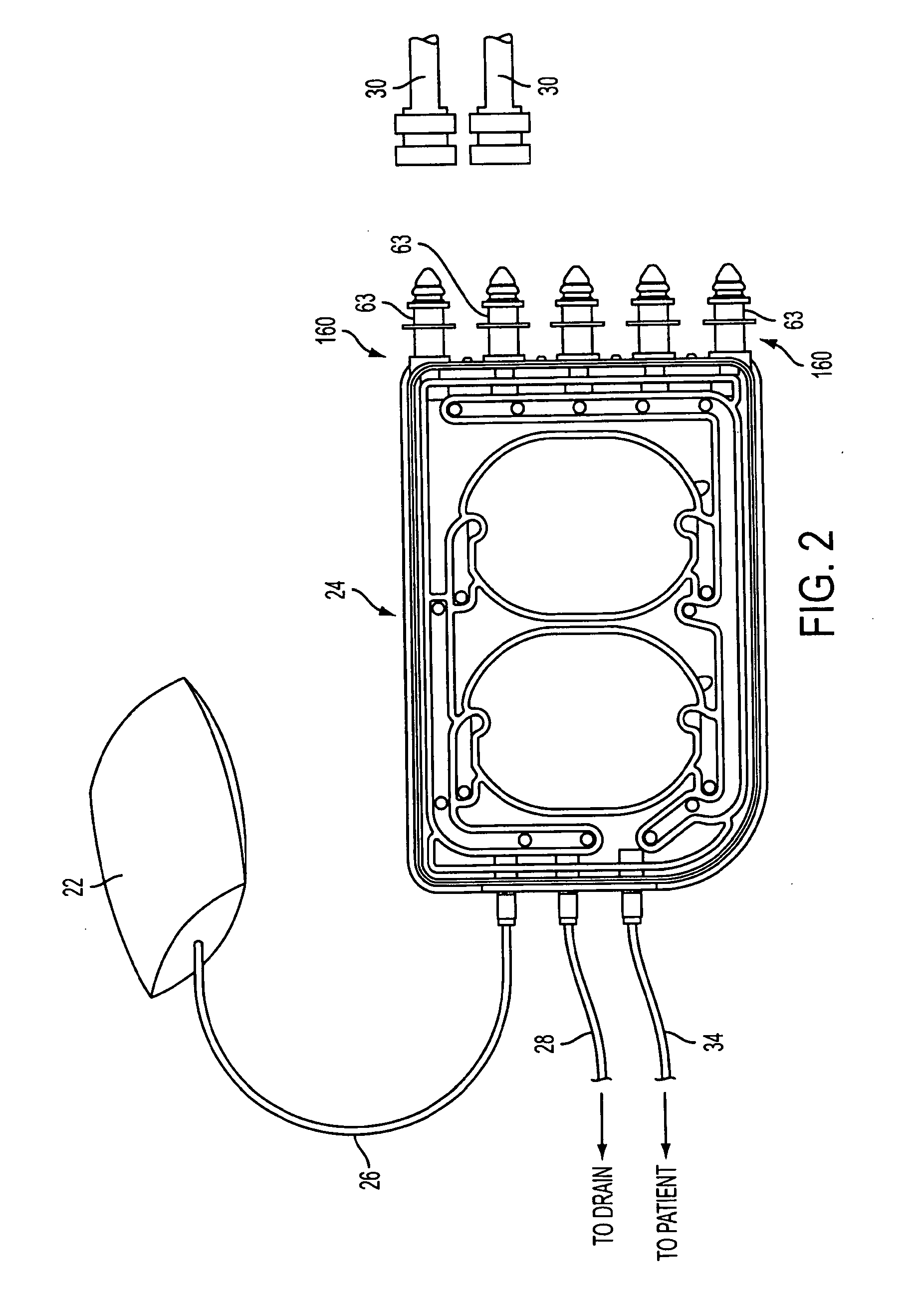 Pump cassette and methods for use in medical treatment system using a plurality of fluid lines