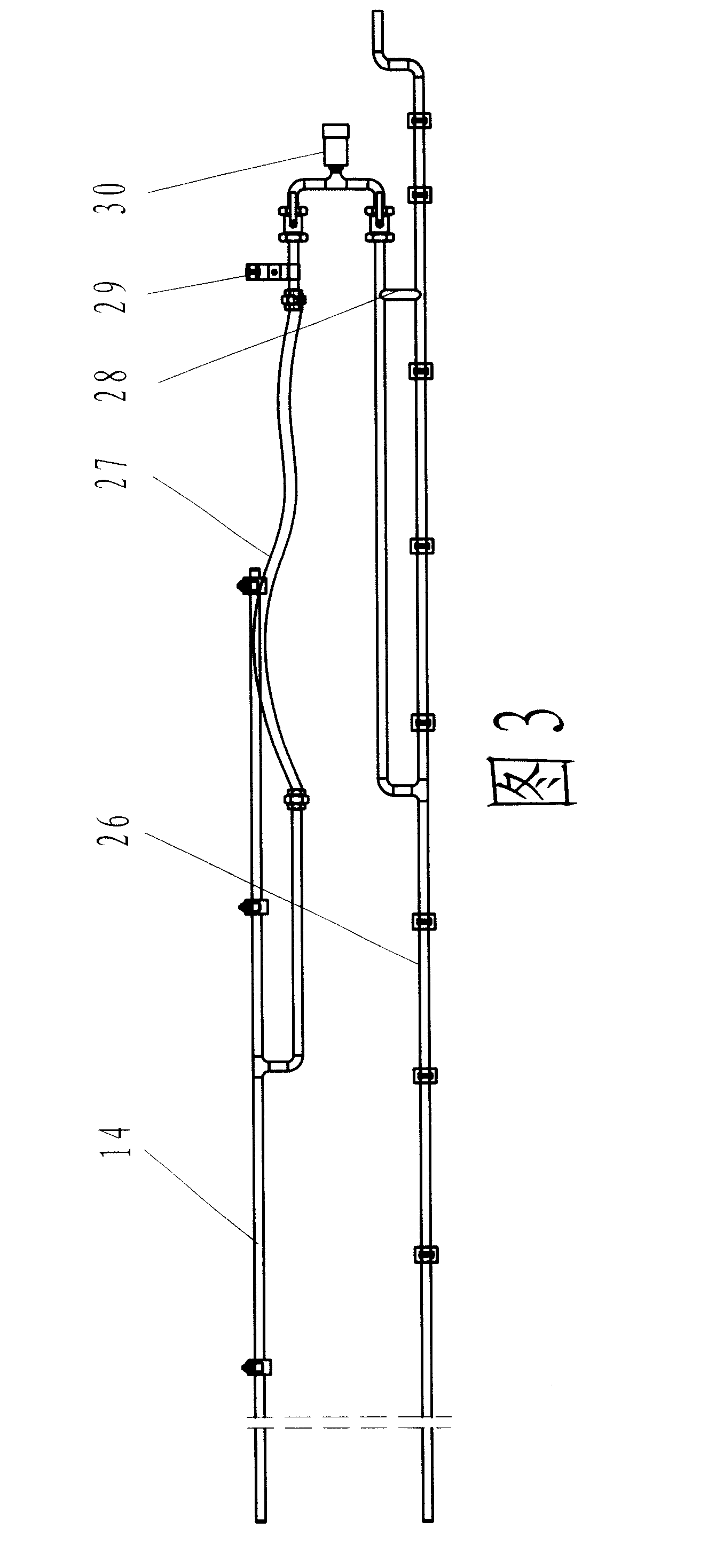 High pressure bundle array automatic cleaning device