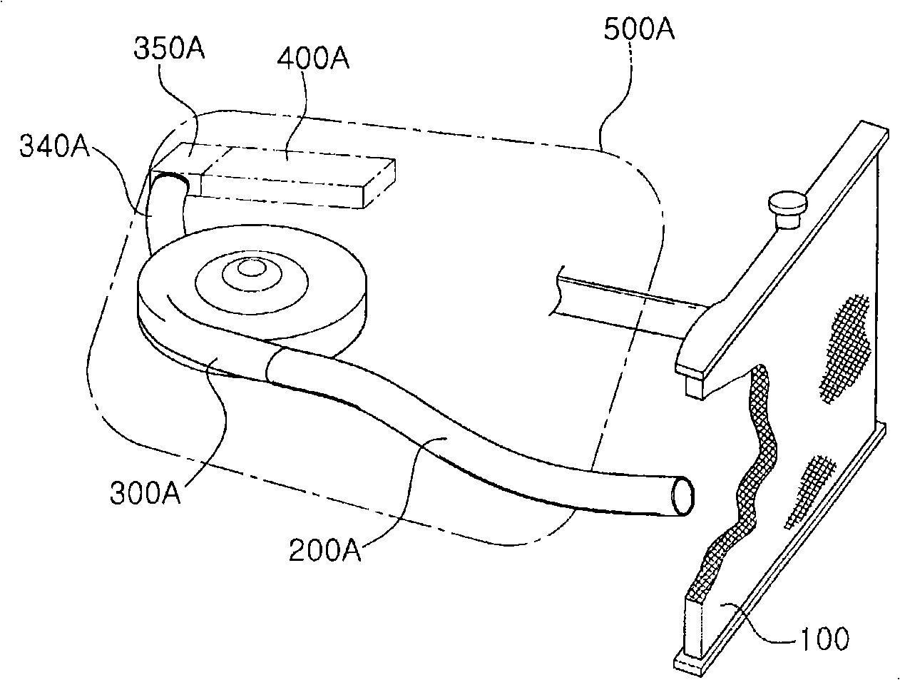 Air induction device for automobile