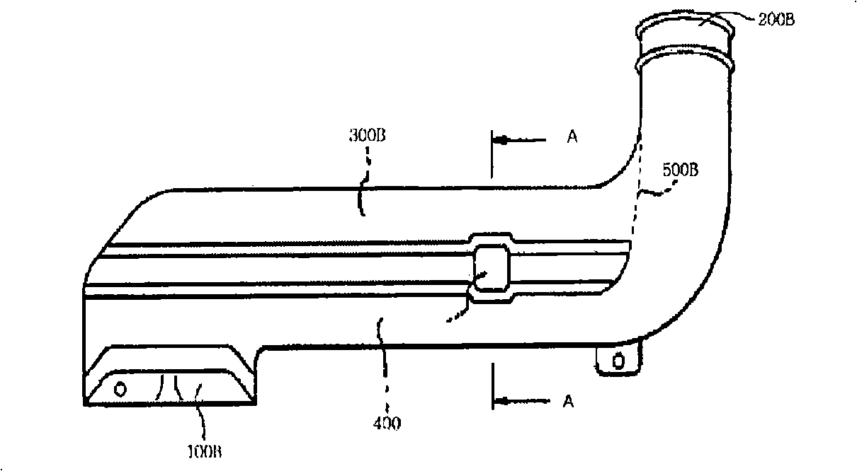 Air induction device for automobile