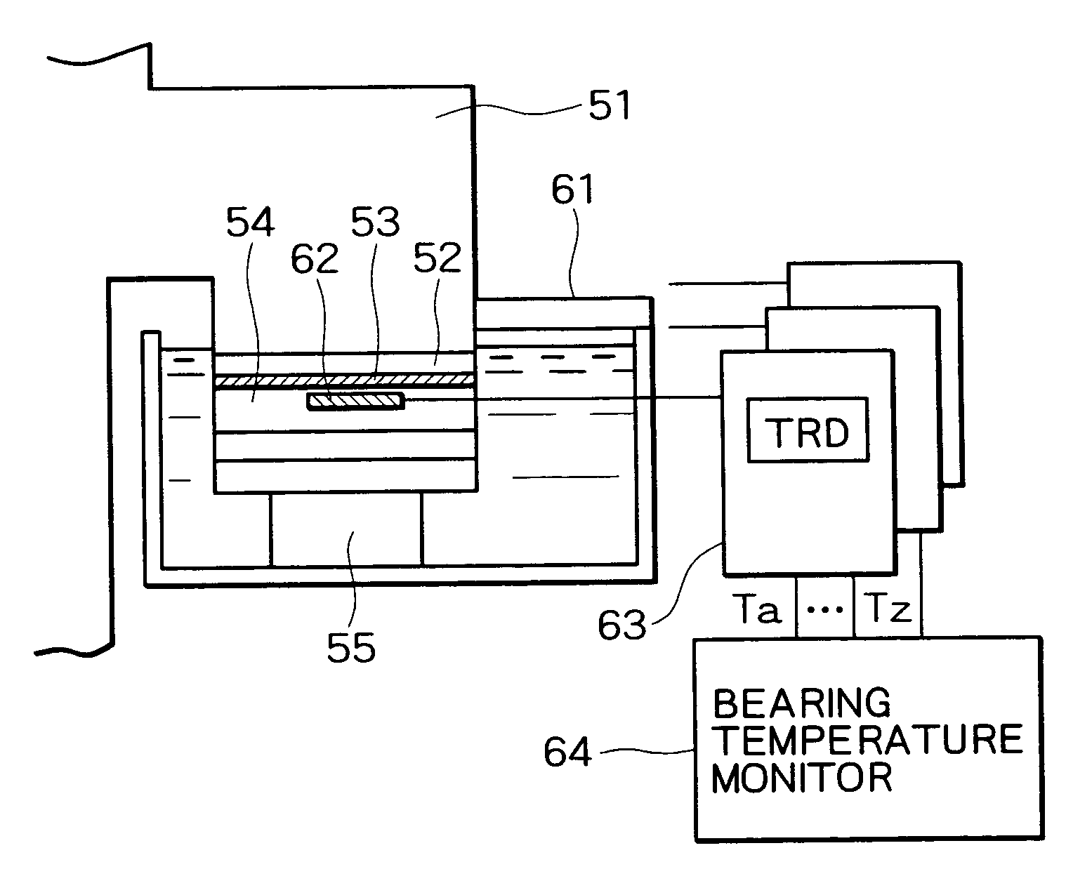 Bearing and screw compressor