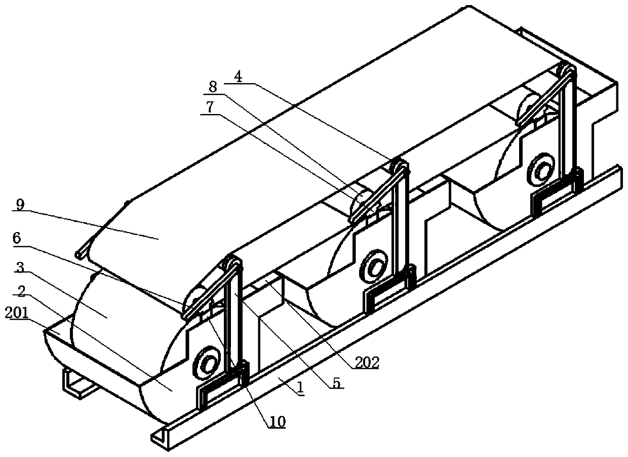 Preliminary water removal device used for filter paper